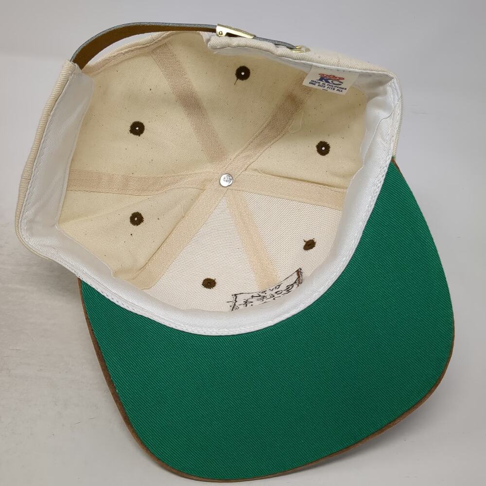 KC Baseball Cap Beige One Size Faux Suede Brim Will Golf 4 Food Novelty Hat - Picture 7 of 9